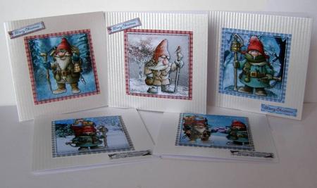 Christmas Gnome 3D Gift Tags by Margaret McCartney