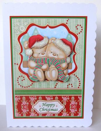 All Wrapped Up A5 Christmas Card Topper & Decoupage by Margaret McCartney