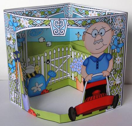 3D Bert Loves Gardening Scene It Card Kit by Margaret McCartney