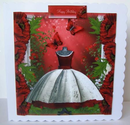 Vintage Red and White Lace Dress Mini Kit by Margaret McCartney