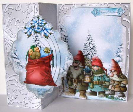 No Holes Fold We Three Gnomes Mini Kit by Margaret McCartney