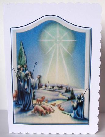 Shepherds & Star Christmas Quick Card by Margaret McCartney