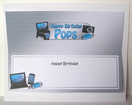 Birthday Pops Gadgets & Gizmos Matching Large Dl Insert by Margaret McCartney