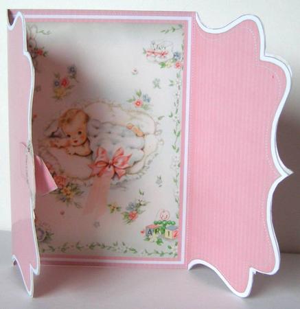 Baby Girl Pink Buckle Bracket Mini Card Kit by Margaret McCartney