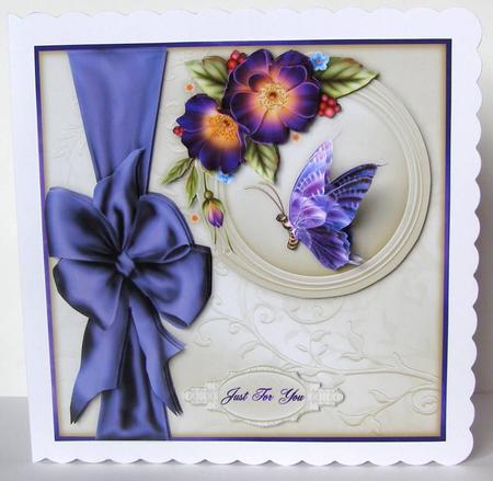 All Aflutter 8" Square Card Mini-kit by Margaret McCartney