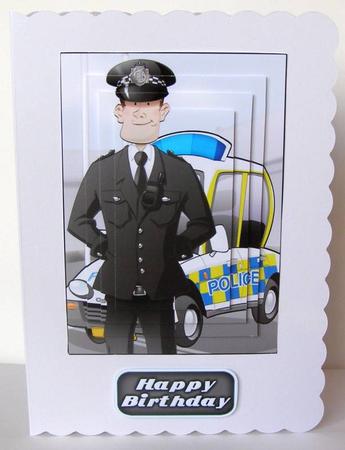 Police Officer Dude (passing Out Parade) Pyramid by Margaret McCartney