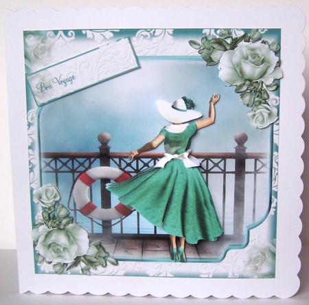 Vintage Style the Farewell Card Front by Margaret McCartney