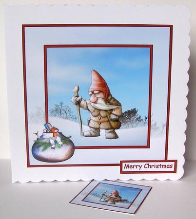 Breezy Walk 8x8 Card Front by Margaret McCartney