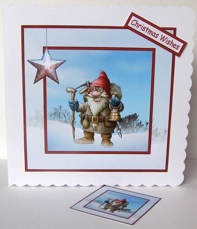 The Explorer 8x8 Square Card Front by Margaret McCartney