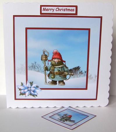 The Watchman 8x8 Square Card Front by Margaret McCartney