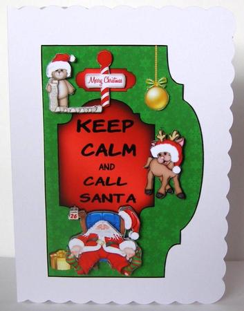 Keep Calm Santa and Call Santa by Margaret McCartney