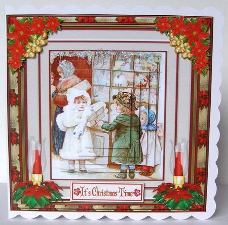 A Gift at Christmas 8 x 8ins Mini Kit by Margaret McCartney