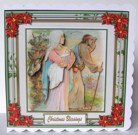 Christmas Child is Born 8 x 8ins Mini Kit by Margaret McCartney