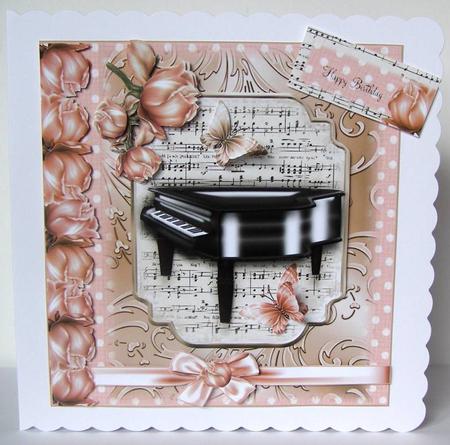 The Piano Card Front Mini Kit by Margaret McCartney