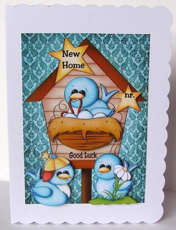 Country New Home Birdhouse by Margaret McCartney
