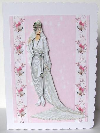 Vintage Bride with Decoupage by Margaret McCartney
