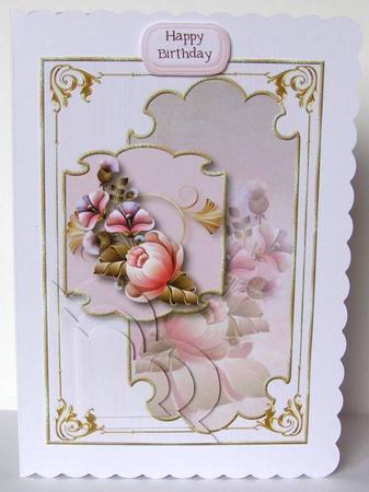 Majestic Cabbage Rose Corner Stacker Topper by Margaret McCartney