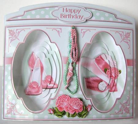 Stand-alone Easel Card Kit - Ladies Day by Margaret McCartney