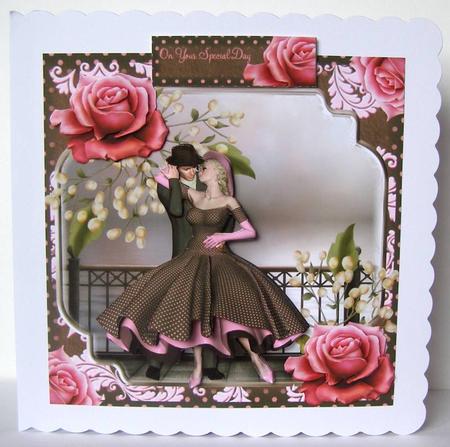 1950's the Meeting Card Front by Margaret McCartney