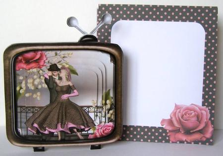The Meeting 1950's Style Television Card Kit by Margaret McCartney