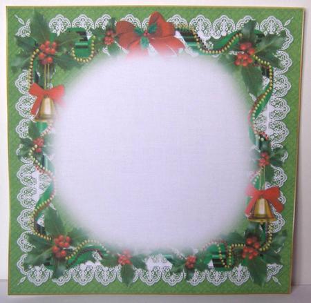 8x8 Vintage Christmas Around the Village Tree Insert Plate by Margaret McCartney