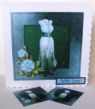 Beautiful Camelia 8x8 Square Card Mini Kit by Margaret McCartney