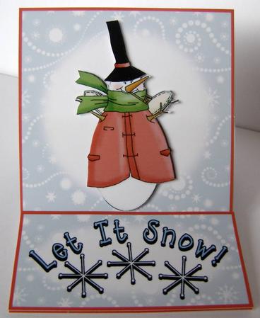 Snow Angel 5 Minute Easel Card by Margaret McCartney