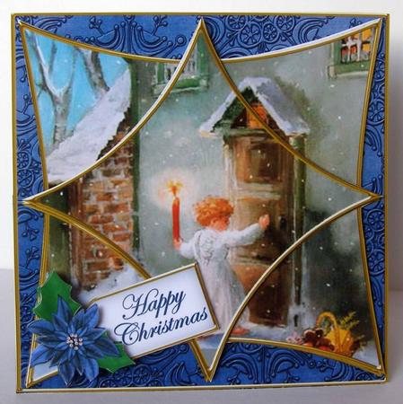 Choirboy Knocking Blue 3D Star Card Mini Kit by Margaret McCartney