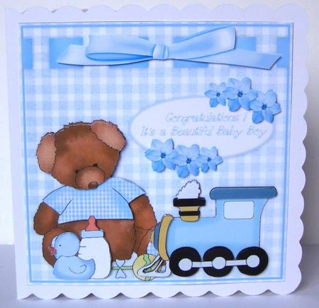 New Baby Teddy Boy Mini Kit by Margaret McCartney