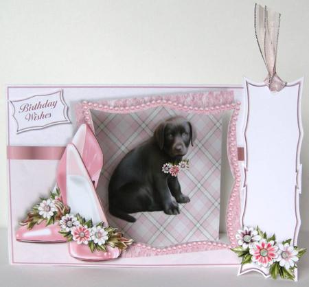 Puppies, Posies & Shoes Mini-kit - Black Labrador by Margaret McCartney