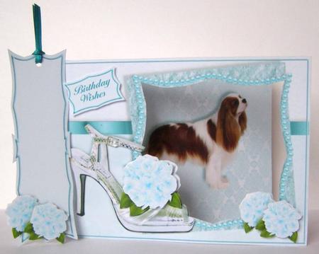 Puppies, Posies & Shoes Mini-kit - King Charles Spaniel by Margaret McCartney
