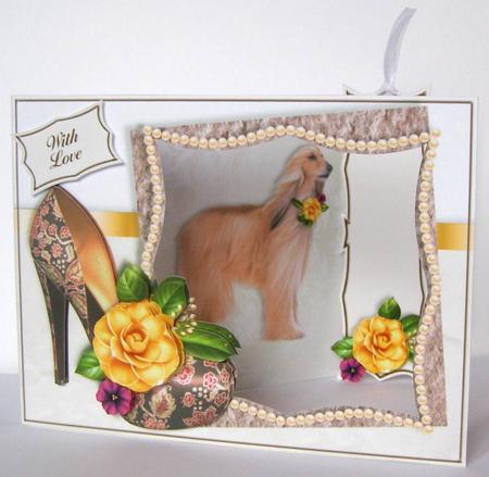 Puppies, Posies & Shoes Mini-kit - Afghan Hound by Margaret McCartney
