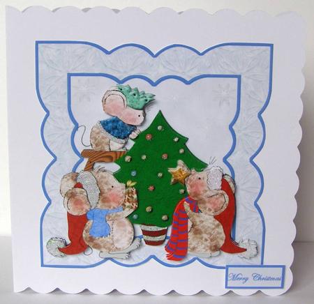 Mice Dress the Tree, Looking for a Star Card by Margaret McCartney
