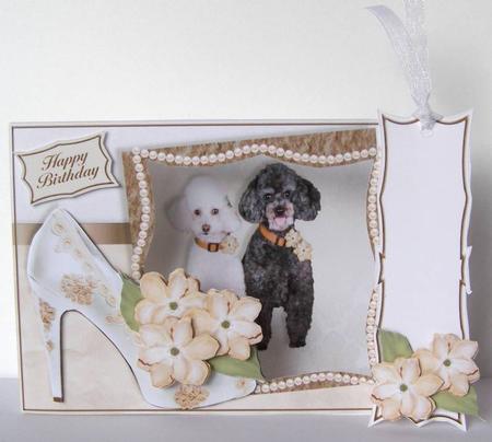 Puppies, Posies & Shoes Mini-kit - Poodles by Margaret McCartney