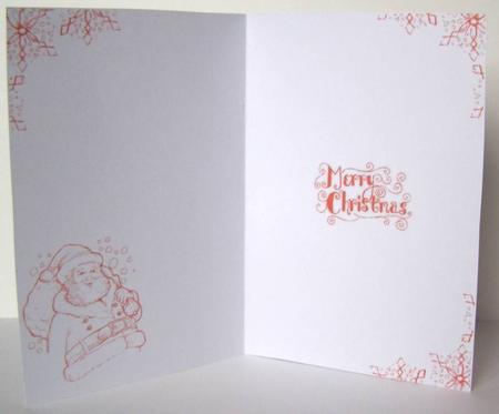 Santa Insert Red by Margaret McCartney