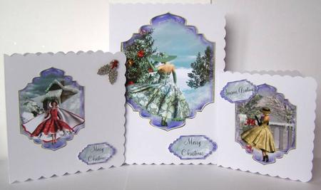 A Very 50's Christmas Set of 5 by Margaret McCartney