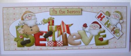 Believe Christmas Large Dl by Margaret McCartney