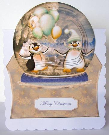 Penguin Snow Globe Over the Edge by Margaret McCartney
