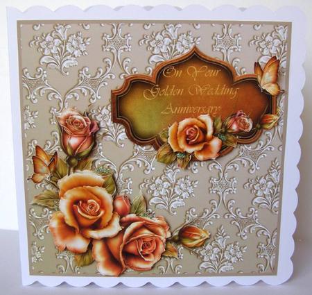 Autumn Gold Roses by Margaret McCartney
