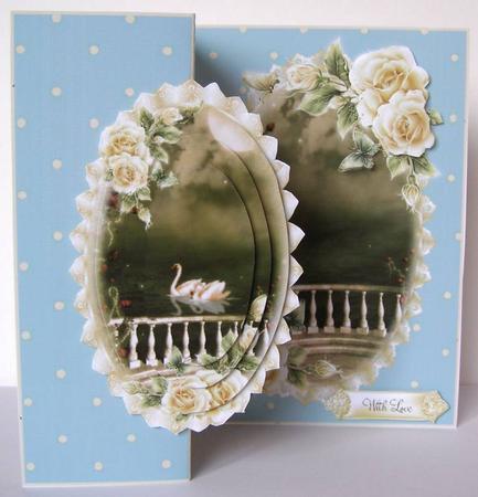 Polka Dots Butterflies and Roses No Holes Fold by Margaret McCartney