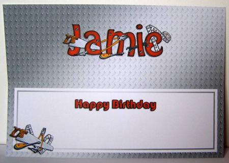 Birthday Jamie DIY Tools Large Dl Matching Insert by Margaret McCartney