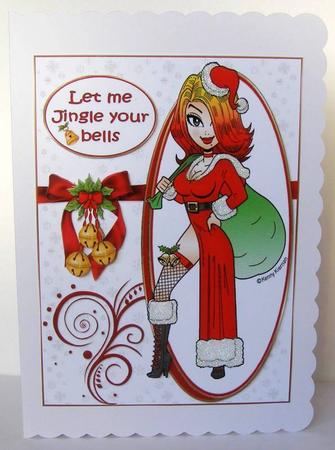 Mrs Claus Wants to Jingle Your Bells Quick Card by Margaret McCartney