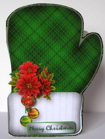 Christmas Mittens - Green by Margaret McCartney