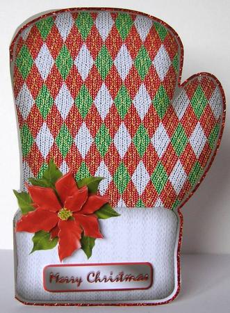 Christmas Mittens - Red and Green by Margaret McCartney