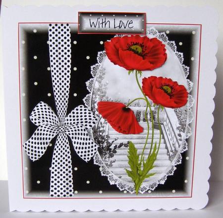 The Poppy's Card Topper by Margaret McCartney