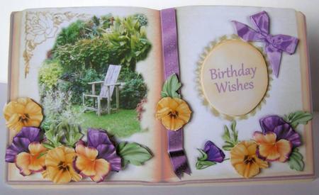 Picture Book Tent-card Mini-kit - Pansy Garden by Margaret McCartney