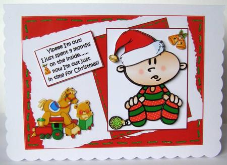 Yipee I'm Out New Christmas Baby by Margaret McCartney