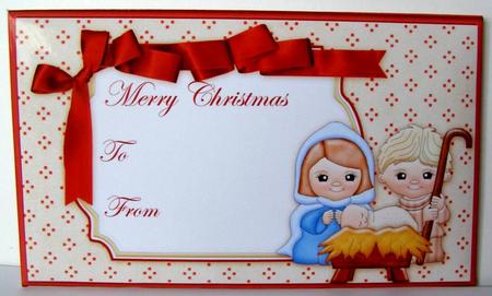 Nativity Noel Christmas Money Wallet by Margaret McCartney