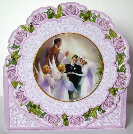Lilac Ceremony Your Wedding Day Picture Doily C & E Kit by Margaret McCartney