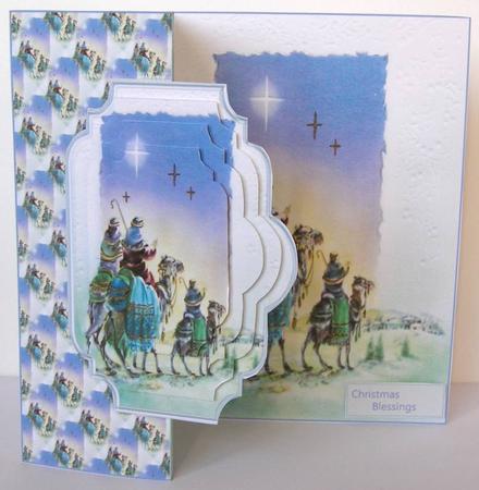 Star of Bethlehem No Hole Fold Back Card by Margaret McCartney